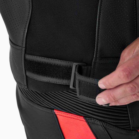 bőrdzseki RST Tractech Evo D3O - fekete/fluo piros