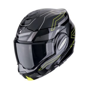 felnyitható bukósisak SCORPION EXO-TECH EVO CONQUER Black-Neon yellow