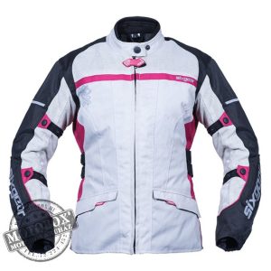 Sixgear Luna női motoros textil dzseki bézs-pink