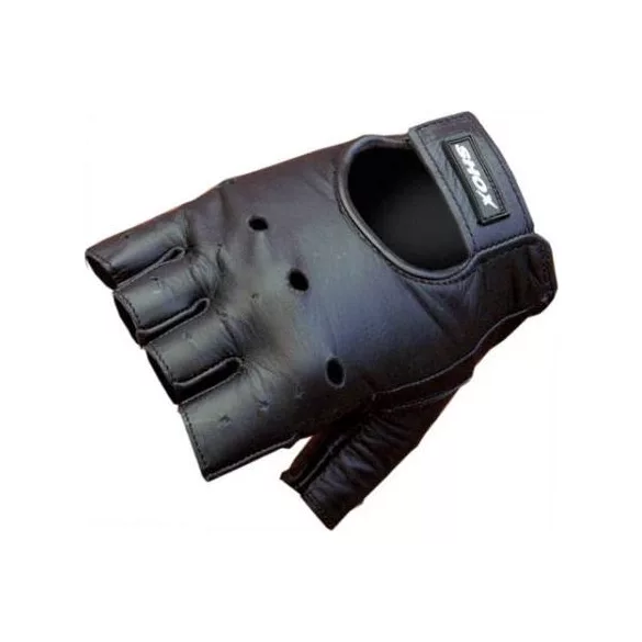 Chopper/Cruiser bőr újjatlan motoros kesztyű