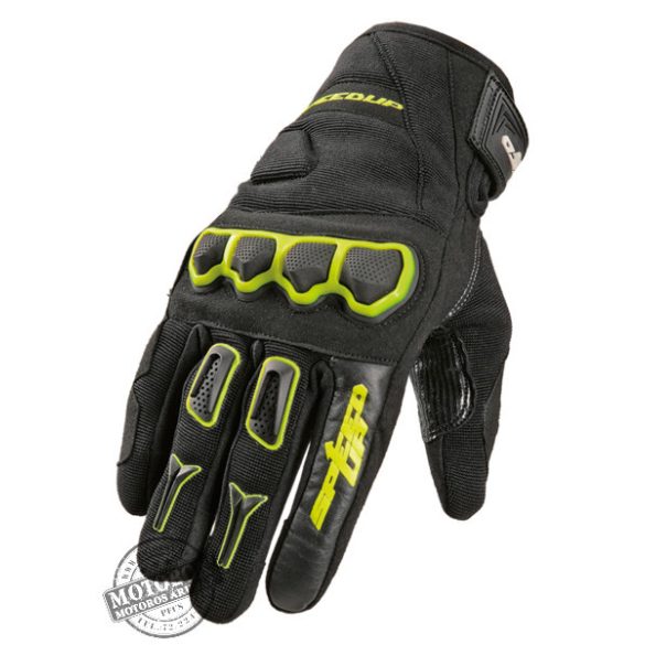 ATON motoros kesztyű fekete/uv
