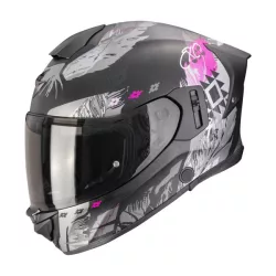 bukósisak zárt SCORPION EXO-530 AIR HADJI Matt Black-Pink