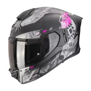 bukósisak zárt SCORPION EXO-530 AIR HADJI Matt Black-Pink