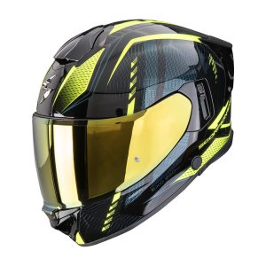 bukósisak zárt SCORPION EXO-530 AIR THERAS BLACK/NEON YELLOW
