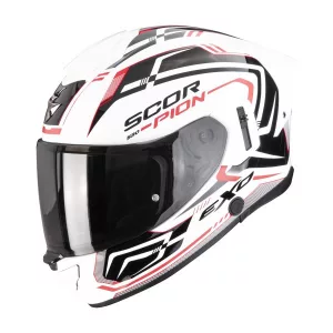 bukósisak zárt SCORPION EXO-530 AIR SLOPE White-Black-Red