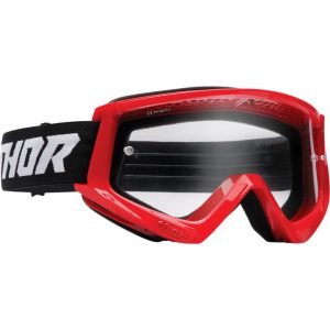 szemüveg enduro THOR COMBAT tűzpiros