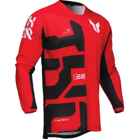 cross mez THOR Launchmode Forge Jersey piros-fekete