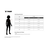 cross mez gyerek THOR Youth Ridemode Menace Jersey fekete-szürke