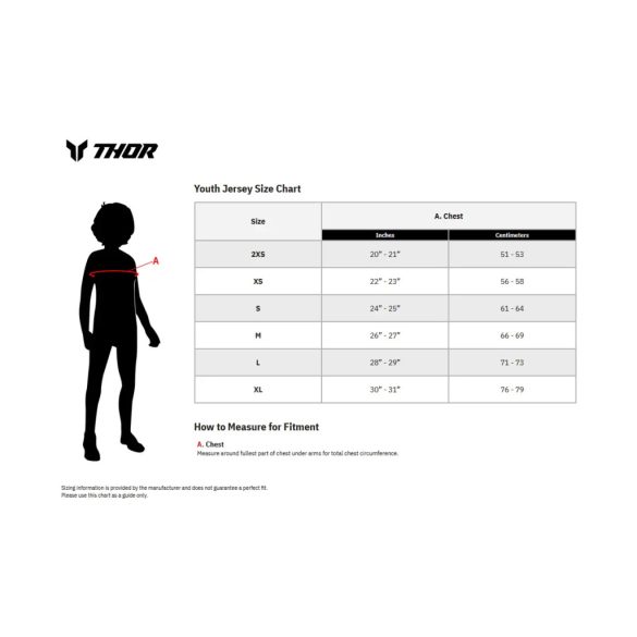 cross mez gyerek THOR Youth Ridemode Menace Jersey fekete-szürke