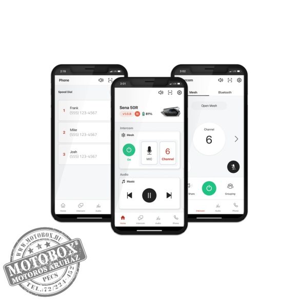 SENA 50R DUPLA szett MESH kommunikáció a Harman Kardon prémium hangrendszerével