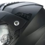 CGM 666A TWIN MONO Matt Fekete motoros bukósisak