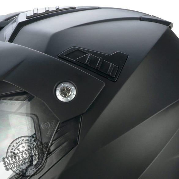 CGM 666A TWIN MONO Matt Fekete motoros bukósisak