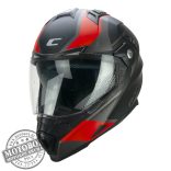CGM 666G TWIN RANGER Matt Fekete/Piros motoros bukósisak