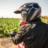 CGM 666G TWIN RANGER Matt Fekete/Piros motoros bukósisak