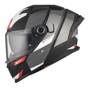 bukósisak zárt MT BRAKER SV CHENTO B0 MATT FEKETE / FEHÉR / SZÜRKE (22.06)