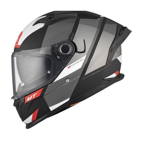 bukósisak zárt MT BRAKER SV CHENTO B0 MATT FEKETE / FEHÉR / SZÜRKE (22.06)