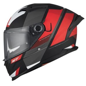 bukósisak zárt MT BRAKER SV CHENTO B5 MATT FEKETE / FEHÉR / PIROS (22.06)