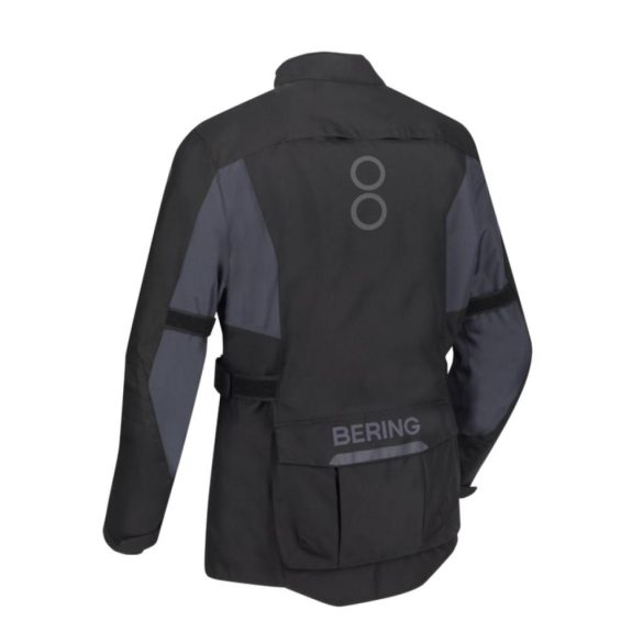 BERING SIBERIA MOTOROS TEXTILKABÁT,FEKETE-SZÜRKE