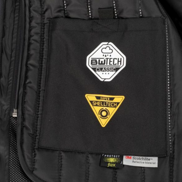 BERING SIBERIA MOTOROS TEXTILKABÁT,FEKETE-SZÜRKE