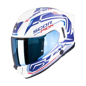 bukósisak zárt SCORPION EXO-530 AIR SLOPE WHITE/BLUE/RED