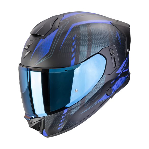 bukósisak zárt SCORPION EXO-530 AIR THERAS MATT BLACK/BLUE