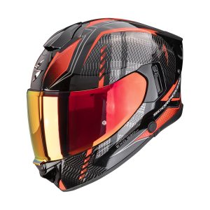 bukósisak zárt SCORPION EXO-530 AIR THERAS METAL BLACK/RED