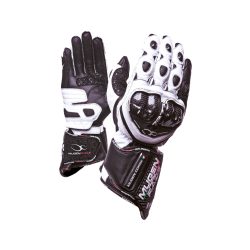 kesztyű bőr sport MUGENRACE BORNEW White/Black