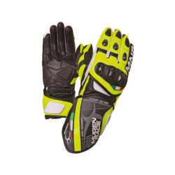   kesztyű bőr sport MUGENRACE NEPTUN Black/Fluorescent/Yellow