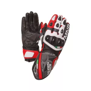 kesztyű bőr sport MUGENRACE NEPTUN Black/White/Red