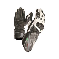 kesztyű bőr sport MUGENRACE NEPTUN White/Black