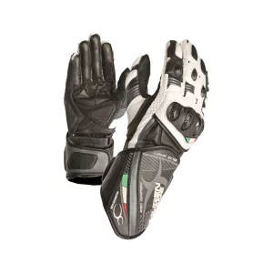 kesztyű bőr sport MUGENRACE NEPTUN White/Black