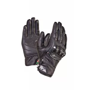 kesztyű bőr sport rövid MUGENRACE Black