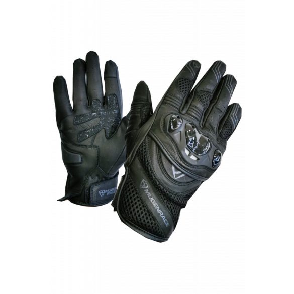 kesztyű MUGENRACE hálós BLACK 2171