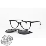 Szemüvegkeret sisakos szárral + utcai szár + Clip-On MOTOEYE H0003-C1 Fekete, Fekete