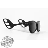 Szemüvegkeret sisakos szárral + utcai szár + Clip-On MOTOEYE H0003-C1 Fekete, Fekete