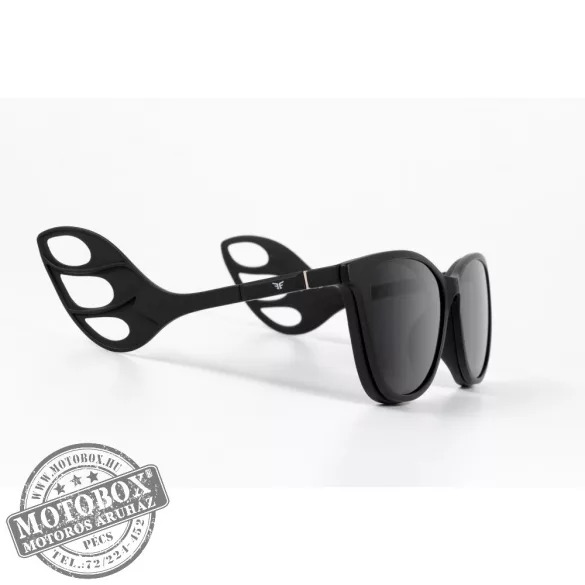 Szemüvegkeret sisakos szárral + utcai szár + Clip-On MOTOEYE H0003-C1 Fekete, Fekete