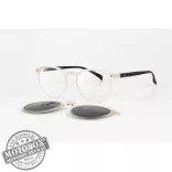 Szemüvegkeret sisakos szárral + utcai szár + Clip-On MOTOEYE H0004-C2 Átlátszó, Fekete
