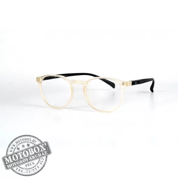 Szemüvegkeret sisakos szárral + utcai szár + Clip-On MOTOEYE H0004-C2 Átlátszó, Fekete