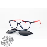 Szemüvegkeret sisakos szárral + utcai szár + Clip-On MOTOEYE H0005-C2 Kék, Piros