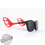 Szemüvegkeret sisakos szárral + utcai szár + Clip-On MOTOEYE H0005-C2 Kék, Piros