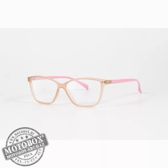Szemüvegkeret sisakos szárral + utcai szár + Clip-On MOTOEYE H0005-C3 Átlátszó, Rózsaszín