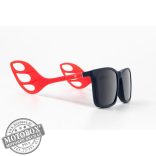 Szemüvegkeret sisakos szárral + utcai szár + Clip-On MOTOEYE H0006-C2 Sötétkék, Piros