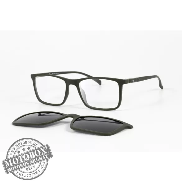 Szemüvegkeret sisakos szárral + utcai szár + Clip-On MOTOEYE H0006-C3 Khaki, Khaki