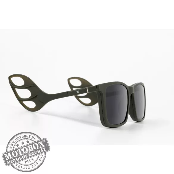 Szemüvegkeret sisakos szárral + utcai szár + Clip-On MOTOEYE H0006-C3 Khaki, Khaki