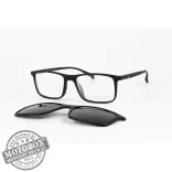 Szemüvegkeret sisakos szárral + utcai szár + Clip-On MOTOEYE H0007-C1 Fekete, Fekete