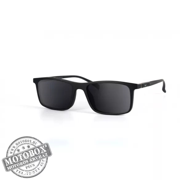 Szemüvegkeret sisakos szárral + utcai szár + Clip-On MOTOEYE H0007-C1 Fekete, Fekete