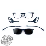 Szemüvegkeret sisakos szárral + utcai szár + Clip-On MOTOEYE H0007-C2 Kék, Kék