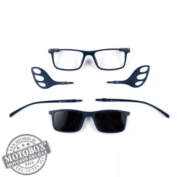 Szemüvegkeret sisakos szárral + utcai szár + Clip-On MOTOEYE H0007-C2 Kék, Kék