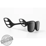 Szemüvegkeret sisakos szárral + utcai szár + Clip-On MOTOEYE H0008-C1 Fekete, Fekete