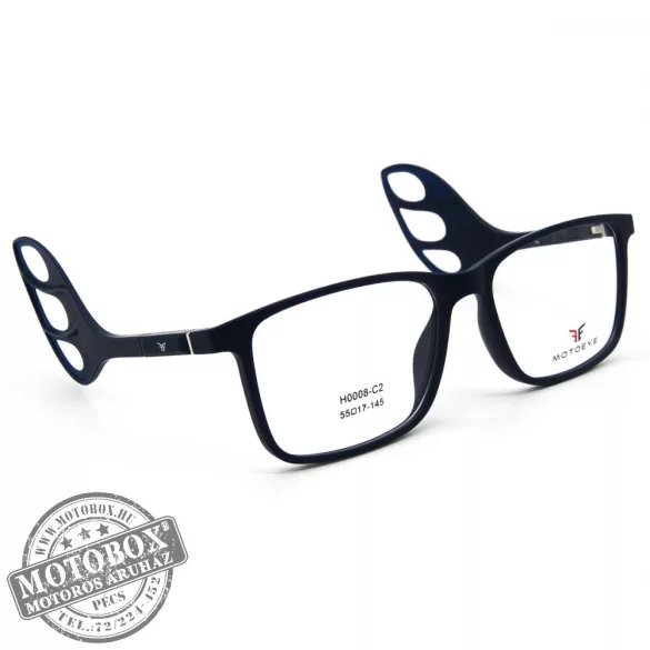 Szemüvegkeret sisakos szárral + utcai szár + Clip-On MOTOEYE H0008-C2 Kék, Kék